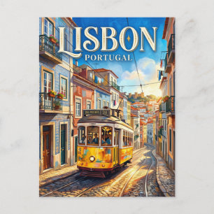 Straßenbahn 28 Portugal Postkarte