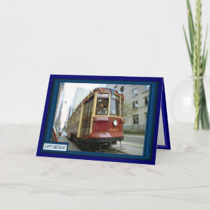 Straßenbahn auf dem Weg Karte