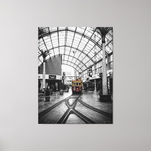 Straßenbahn: Christchurch New Zealand Leinwand (Vorderseite)