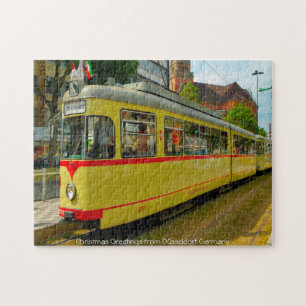 Straßenbahn Düsseldorf Deutschland. Puzzle