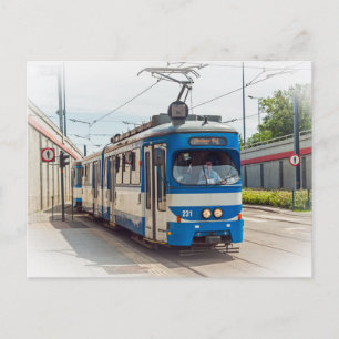 Straßenbahn in Krakau, Polen Postkarte