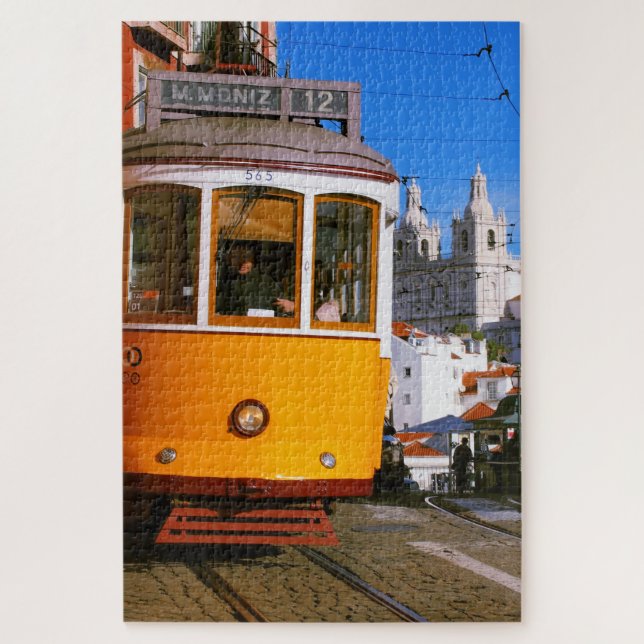 Straßenbahn in Lissabon Puzzle (Vertikal)