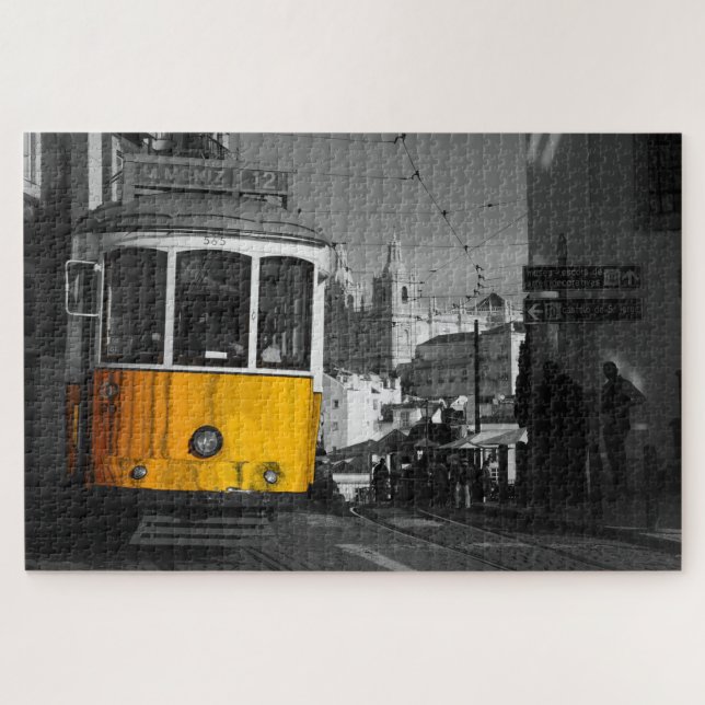Straßenbahn in Lissabon Puzzle (Horizontal)