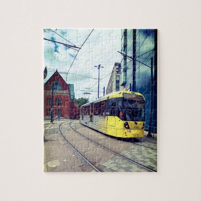 Straßenbahn in Manchester Puzzle (Vertikal)
