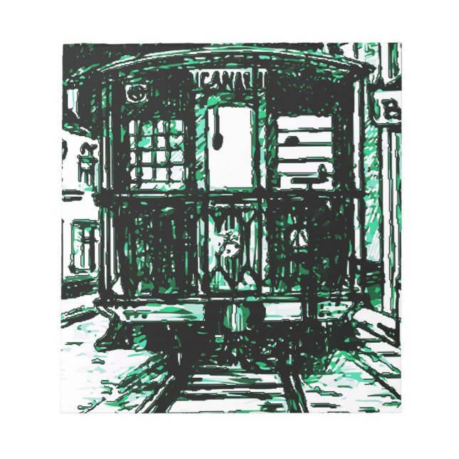 Straßenbahn in New Orleans Notizblock (Vorderseite)