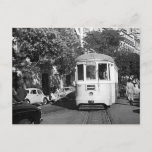 Straßenbahn Lissabon Portugal 1961 Postkarte