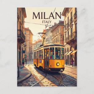 Straßenbahn Milano 1500 Serie Italien Postkarte