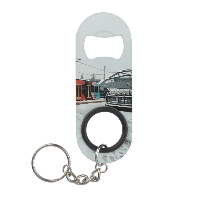 Straßenbahn Mini Flaschenöffner (Vorderseite)