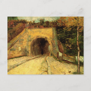 Straßenbahn mit U-Bahn & Viadukt Van Gogh Kunstvol Postkarte