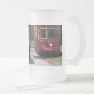 Straßenbahn New Orleans Mattglas Bierglas