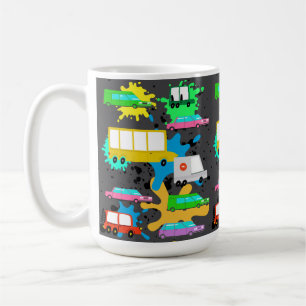 Straßenbahn, Pkw und Busse Kaffeetasse