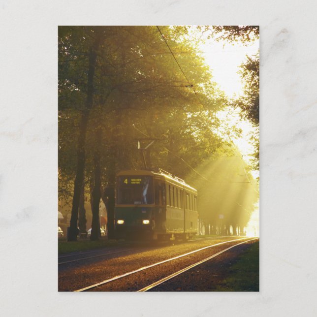 Straßenbahn Postkarte (Vorderseite)