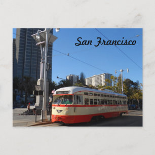 Straßenbahn - San Francisco Postkarte