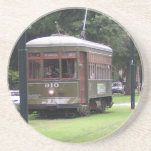 Straßenbahn Sandstein Untersetzer