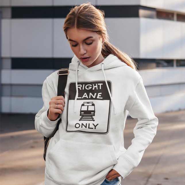 Straßenbahnlinie nur Straßenschild Hoodie (Von Creator hochgeladen)