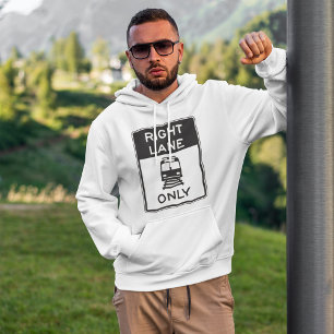 Straßenbahnlinie nur Straßenschild Hoodie