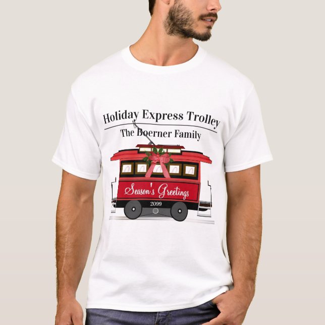 Straßenbahnlinie Trolley Streetcar der Saison T-Shirt (Vorderseite)
