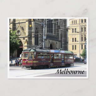 Straßenbahnmelbourne schnell postkarte