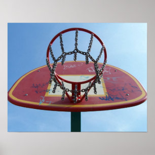 Straßenbasketdruck Poster