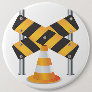 Straßenbauarbeiten Button