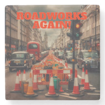Straßenbauarbeiten in London