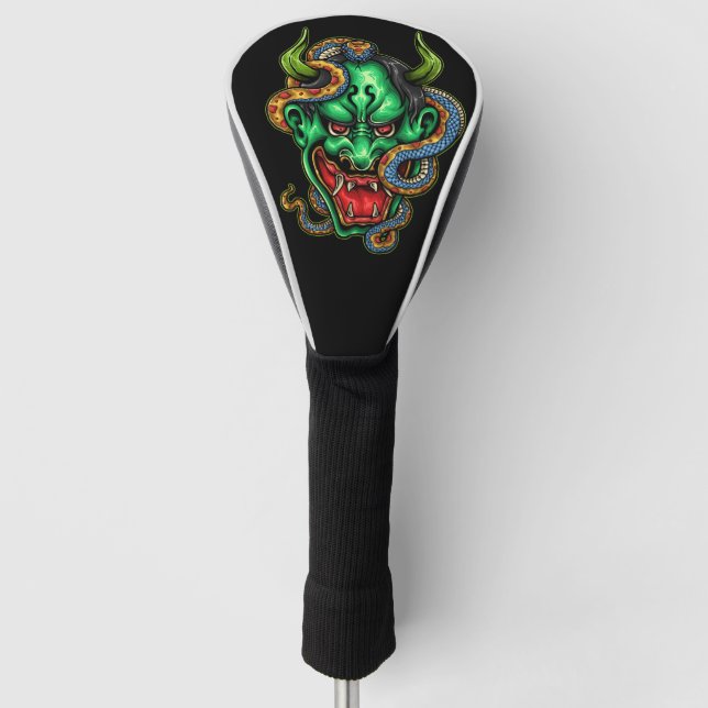 Straßenbekleidung Green Dragon Tattoo Golf Headcover (Vorderseite)