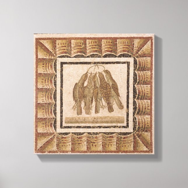 Straßenbelag mit fünf Schubladen aus El-Jem Leinwanddruck (Vorderseite)