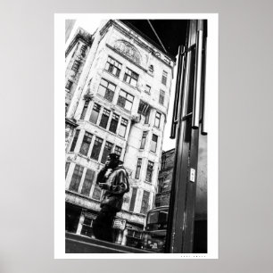 Straßenbild in Glasgow Poster
