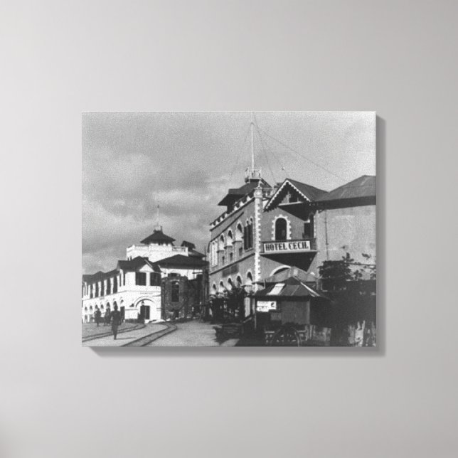 Straßenbild in Mombassa Kenya Fotograf Leinwanddruck (Vorderseite)