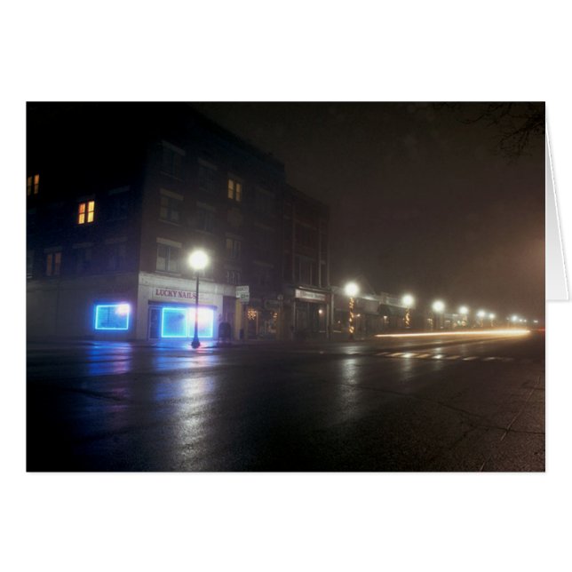 Straßenbild IV - Greenfield as Paris - Night Ligh (Vorderseite (Horizontal))