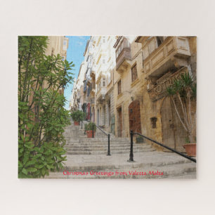 Straßenbild Valetta Malta. Puzzle