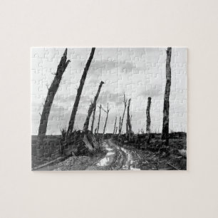 Straßenecke in Poelcapelle Belgien 12/19/1918 Puzzle