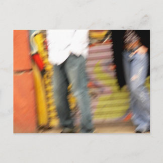 Straßenfarbe Postkarte