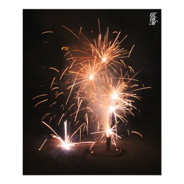 Straßenfeuerwerk Fotodruck (Vorne)