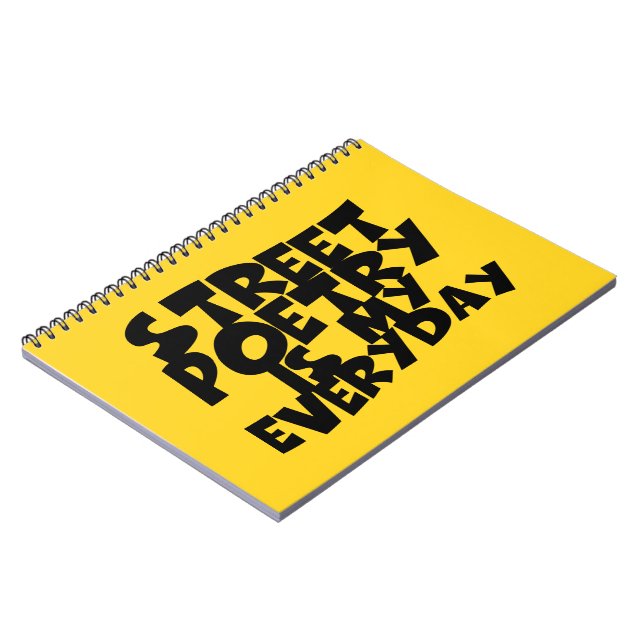 Straßengedichte ist mein Alltag Notizblock (Linke Seite)