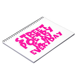 Straßengedichte ist mein Alltag Notizblock