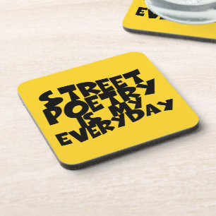 Straßengedichte ist mein Alltag Untersetzer