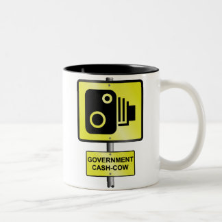 Straßengeschwindigkeitskamera Zweifarbige Tasse