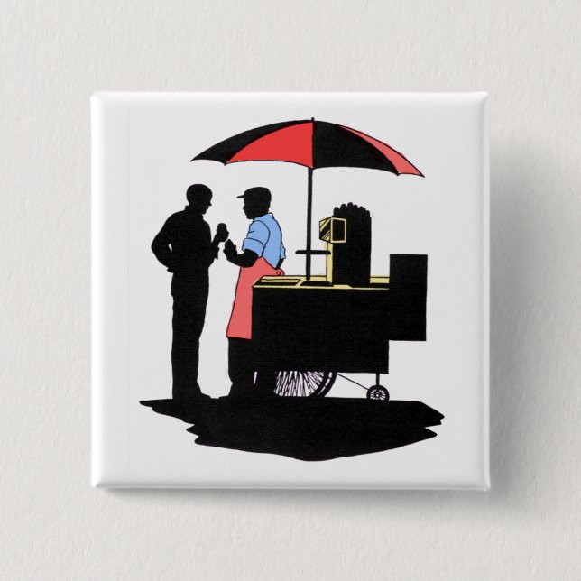 Straßenhändler Button (Vorderseite)