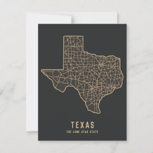 Straßenkarte des US-Bundesstaates Texas - Karte de