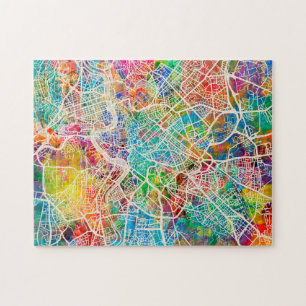 Straßenkarte Roms Italien Puzzle