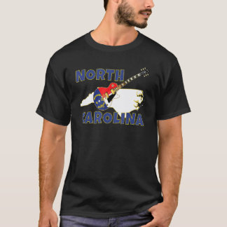 Straßenkarte von North Carolina Der Tarheel-Staat  T-Shirt