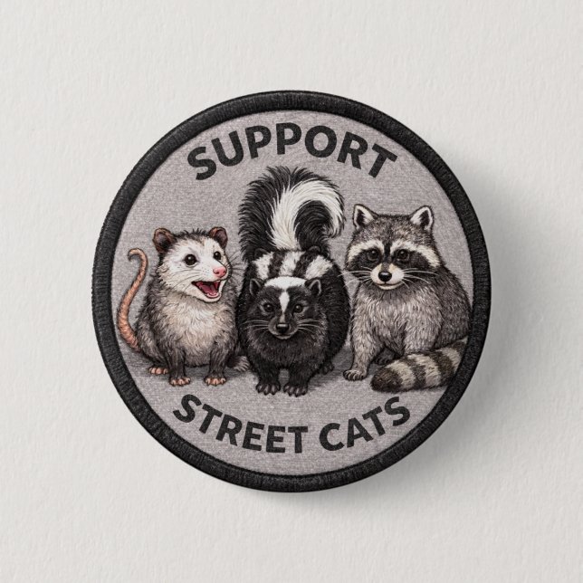 Straßenkatzen Button (Vorderseite)