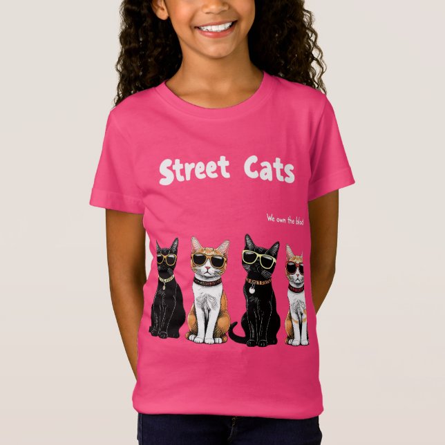 Straßenkatzen T-Shirt (Vorderseite)