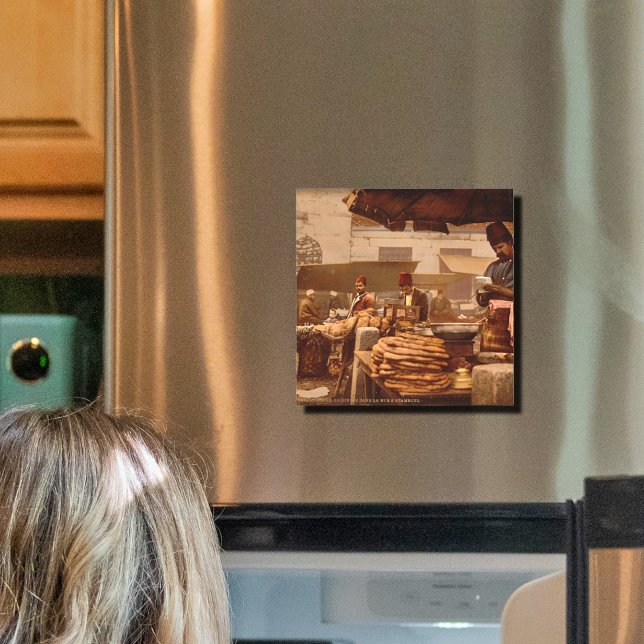 Straßenkoch in Istanbul aus dem 19. Jahrhundert Magnetkarte (Von Creator hochgeladen)