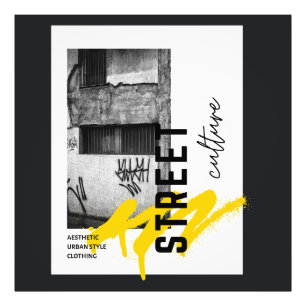 Straßenkultur Urbanes Ästhetik Monochrome Fotograf Fotodruck