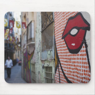 Straßenkunst in der Calle de la Libertad Mousepad