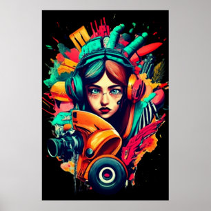 Straßenkunst Poster