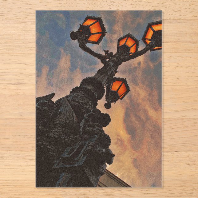 Straßenlaterne  acryleinladungen (Vorderseite)