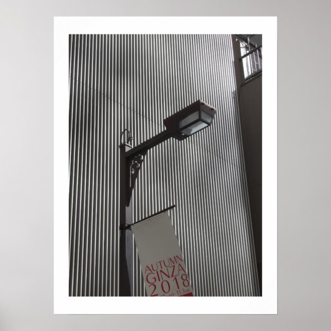 Straßenlaternen in Tokio: Ginza Poster (Vorne)